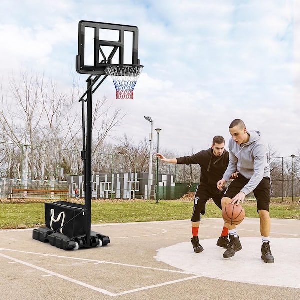12.1 ft. Portable Adjustable Basketball Goal Hoop Stand System withSecure Bag Outdoor