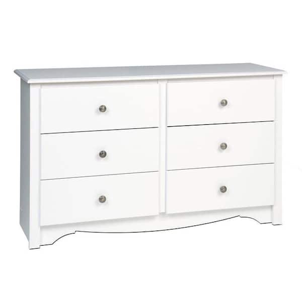 Prepac Monterey 6 Drawer White Dresser, How To Protect Your Dresser When Moving