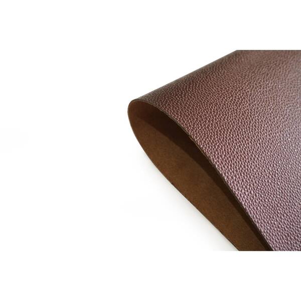 Dainty Home Pebble Bronze Faux Leather, Brown Leather Placemats