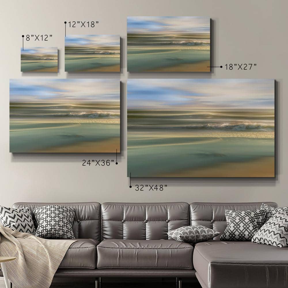 Topaz Light Scenic Landscape Abstract Canvas Wall Art, 8" x 12"