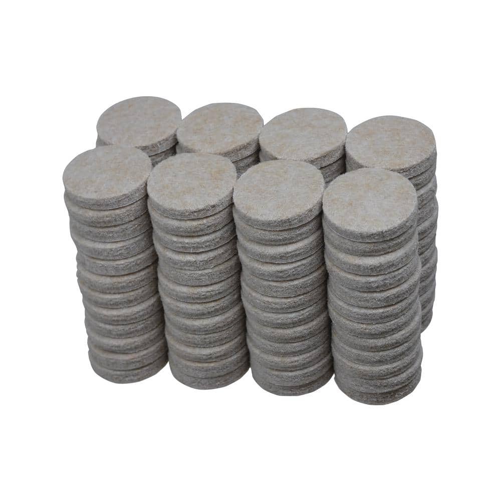 1 in. Beige Round Felt Heavy Duty Self Adhesive Furniture Pads (96-Pack) price history on PriceWatchPro