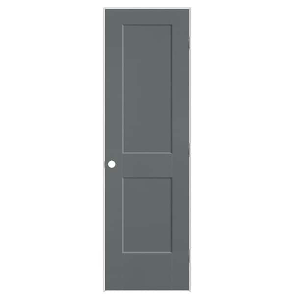 24 in. x 80 in. 2-Panel Logan Left-Hand Hollow Core Cordite Molded Composite Single Prehung Interior Door