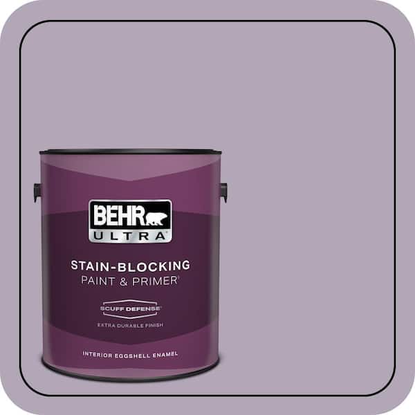 BEHR ULTRA 1 gal. #660F-4 Plum Frost Extra Durable Eggshell Enamel Interior Paint & Primer