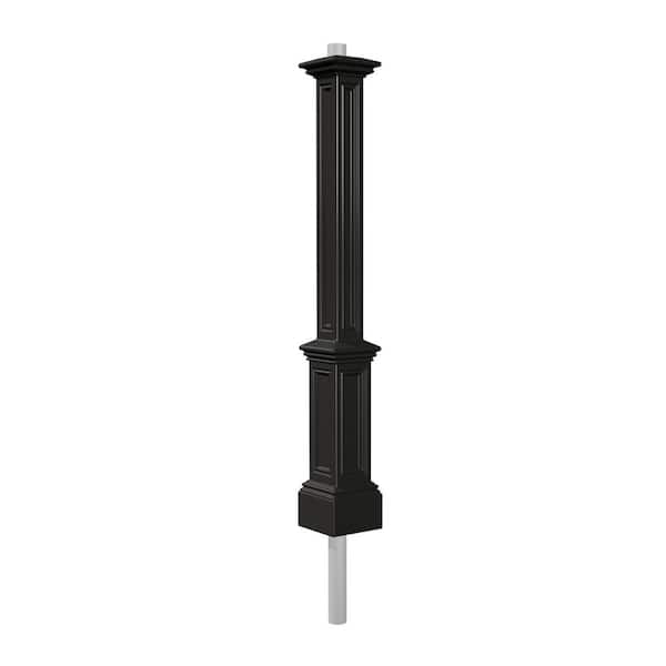 Mayne Signature Black WH Conduit Polyethylene Lamp Post