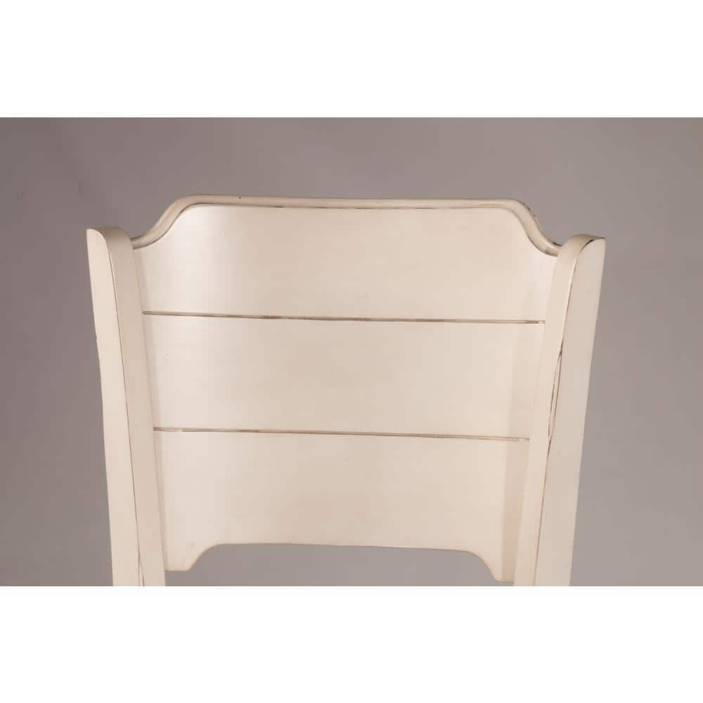 Sea White Wood Swivel Bar Height Stool with Fog Gray Upholstery