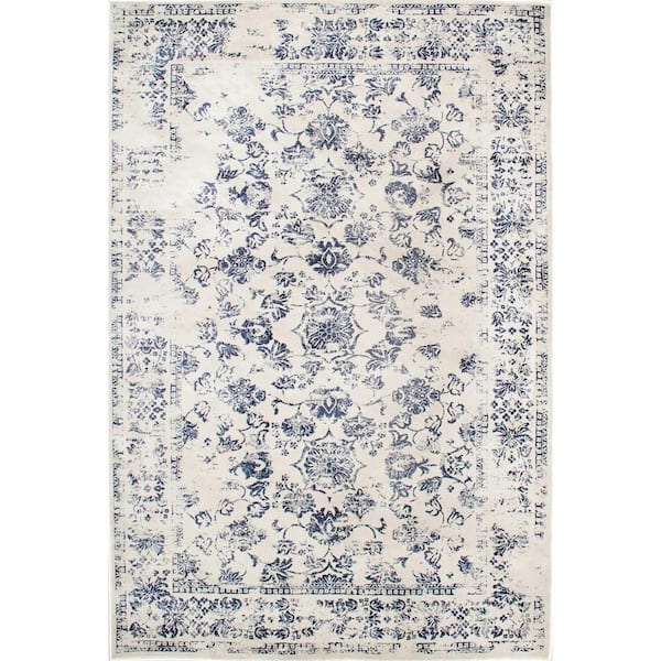 nuLOOM Becki Persian Vintage Blue 9 ft. x 12 ft. Area Rug