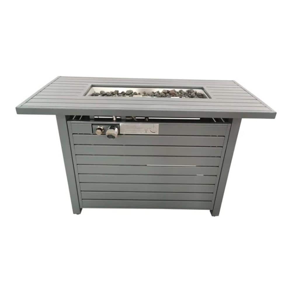 Mondawe 50,000 BTU 42 in. Rectangle Steel Outdoor Propane Gas Fire Pit