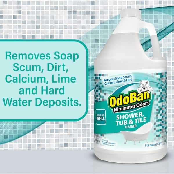 1 Gal. Shower, Tub and Tile Cleaner Refill (Ready-To-Use), Powerful Foaming Bathroom Cleaner (4-Pack)