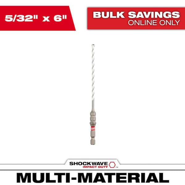 Milwaukee 1/2 in. x 4 in. x 6 in. SHOCKWAVE Carbide Multi