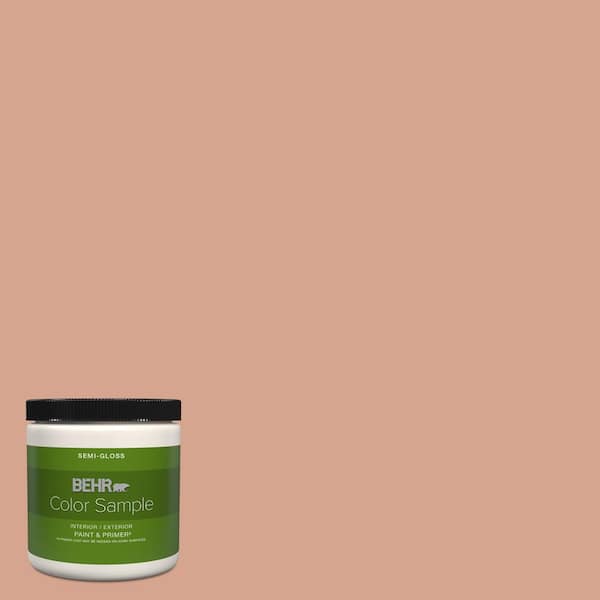 BEHR PREMIUM PLUS 8 oz. 240E3 Coronado Dunes SemiGloss Interior/Exterior Paint & Primer Color