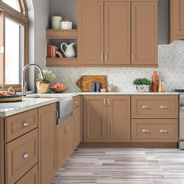1 gal. #PFC-18 Sonoma Shade Semi-Gloss Enamel Interior/Exterior Cabinet, Door & Trim Paint