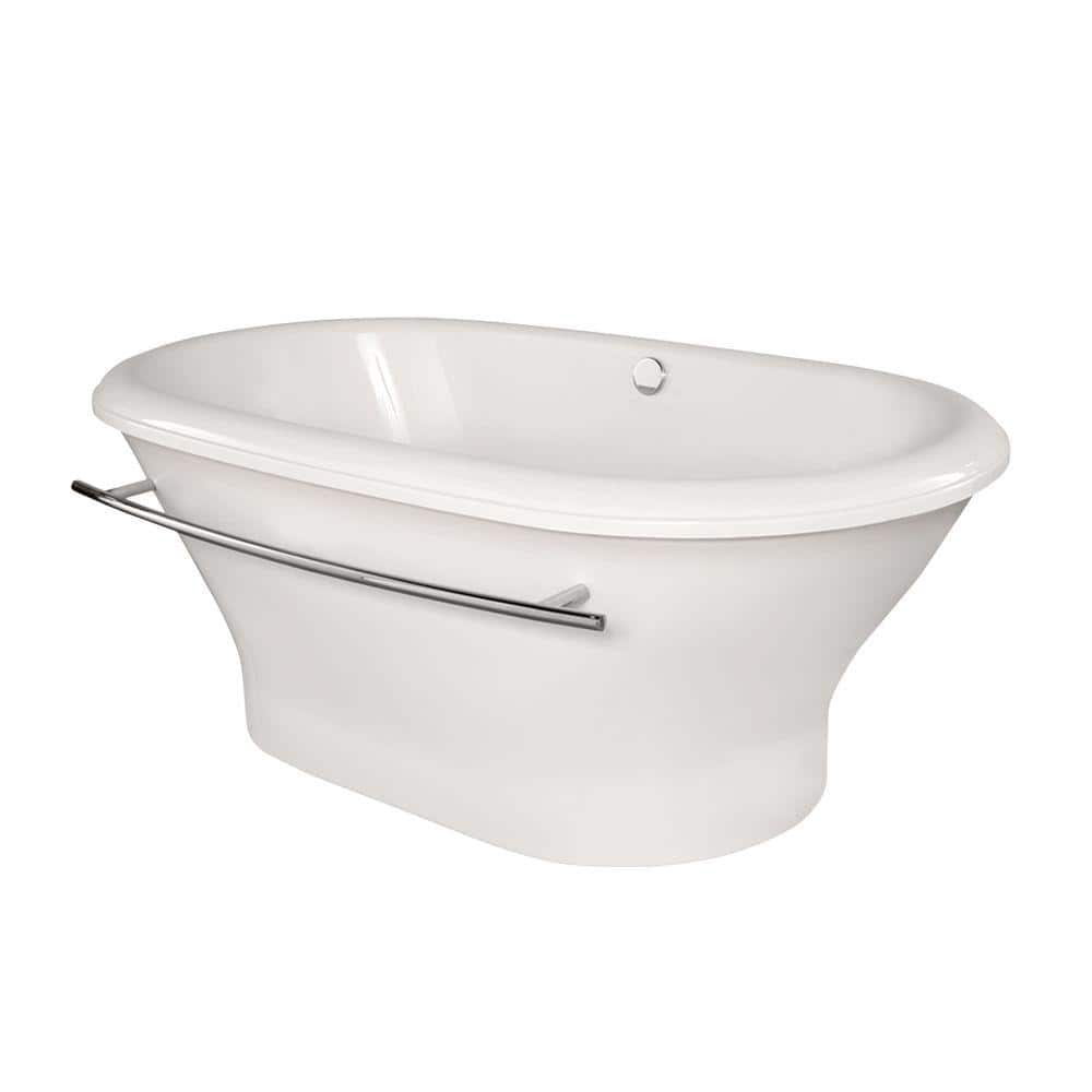 Harrisburg 70 in. Acrylic Flatbottom Air Bath Bathtub in White price history on PriceWatchPro