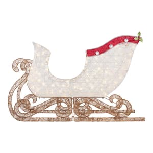 6 ft. LED Sleigh Holiday Yard Decoration