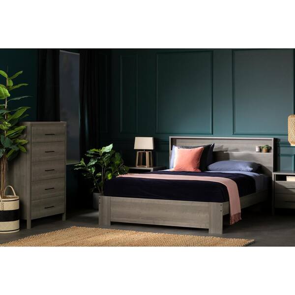 South S Gravity Gray Maple Full, Maple Queen Bed Headboard