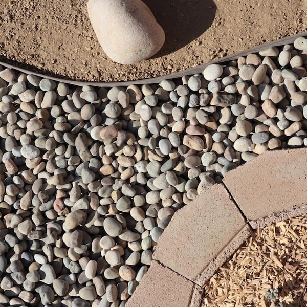 0.25 cu. ft. 20 lbs. 3/4 in. to 2 in. Small Buff Mexican Beach Pebble