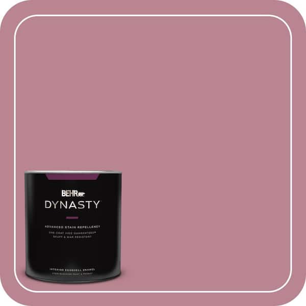 BEHR DYNASTY 1 qt. #BIC-19 Berry Blush Eggshell Enamel Interior Stain-Blocking Paint and Primer