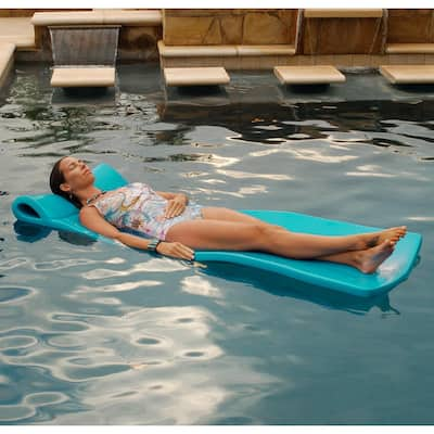 Yellow 10 x 6 ft. Vinyl Foam Pad Floating Floats 3-Layer XPE Water