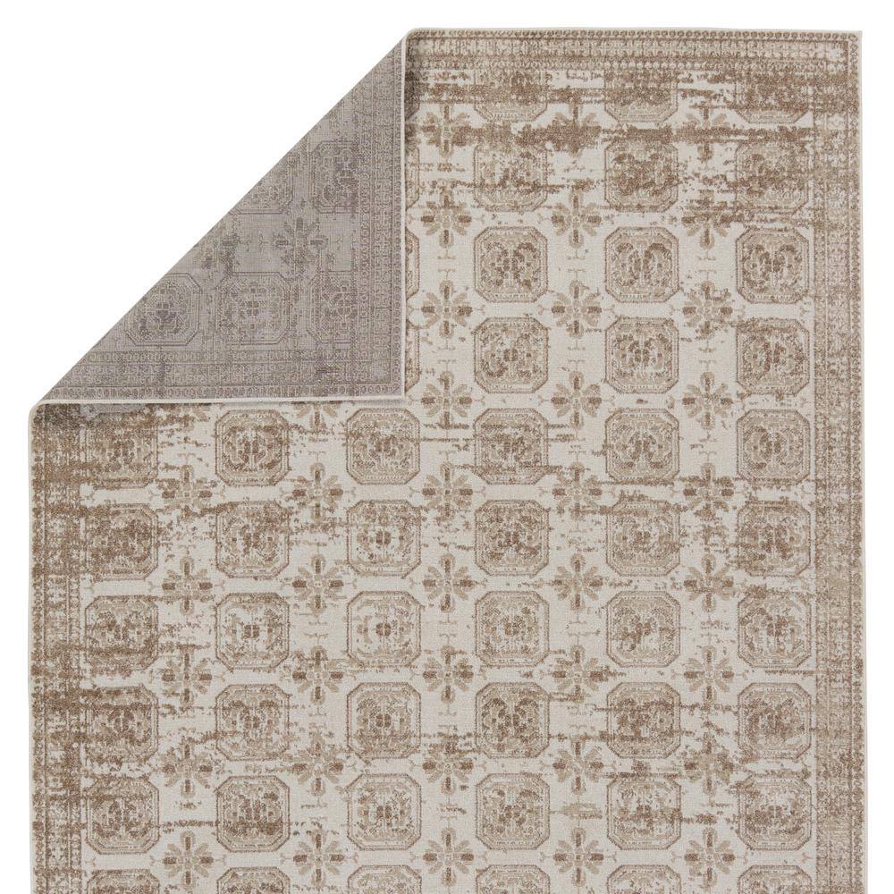 Reversible Easy-Care Trellis Gray Synthetic Rug - 2' x 3'
