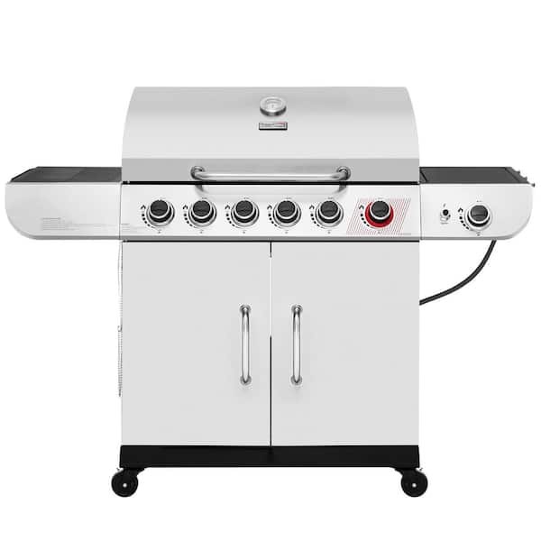 6-Burner BBQ Liquid Propane Gas Grill with Sear and Side Burner