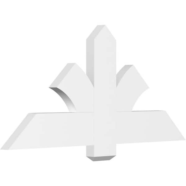 Ekena Millwork Redmond 48 in. W x 22 in. H x 2 in. D Signature Polyurethane Bracket