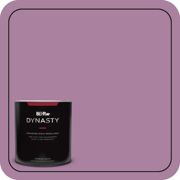 BEHR DYNASTY 1 qt. #M110-5 Amazonian Orchid One-Coat Hide Matte Interior Stain-Blocking Paint and Primer