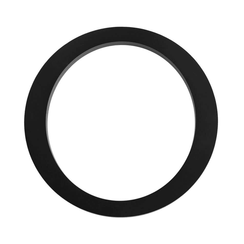 10 in. Matte Black Aluminum Floating or Flat Modern House Number 0