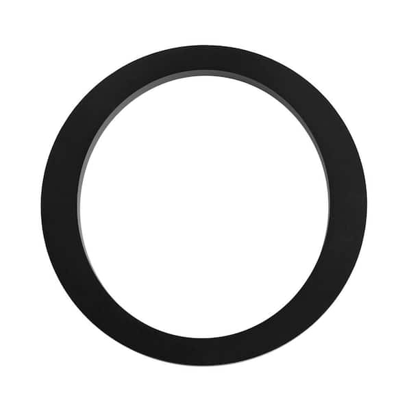 Everbilt 10 in. Matte Black Aluminum Floating or Flat Modern House Number 0
