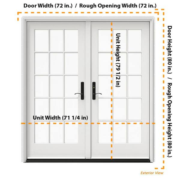 Door proportions  French doors interior, French door sizes
