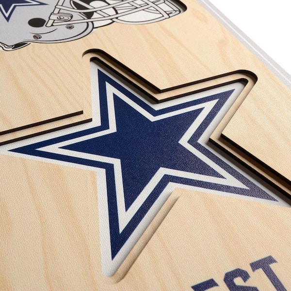 Dallas Cowboys ATT Stadium Wall Art Decal 3D Smashed Football Decor WL215