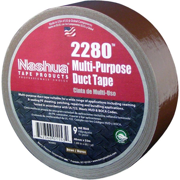 Nashua Tape 1.89 in. x 60.1 yds. 2280 Multi-Purpose Brown Duct Tape