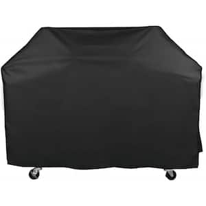 54 in. Grill Cover, Durable Oxford Polyester Outdoor BBQ Cover, Water Resistant, Weather Protection, Black