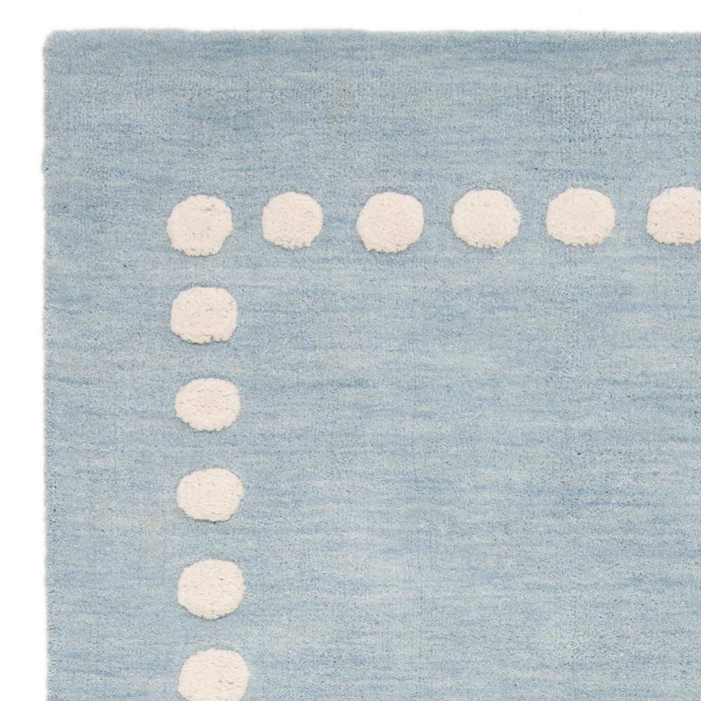 Blue Hand-Tufted Wool Kids' 8' x 10' Rug