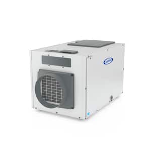 E130 130 pt. 7,200 sq. ft. Bucketless Dehumidifier in Gray for Whole House, Basement, ENERGY STAR Most Efficient