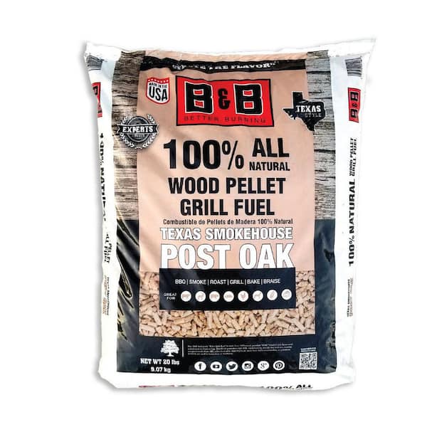 20 lbs. 100% All Natural Post Oak Wood Pellets