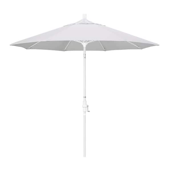 California Umbrella 9 ft. Fiberglass Collar Tilt Patio Umbrella in Natural Pacifica