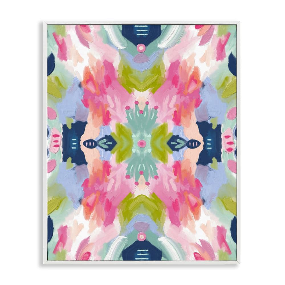 UPC 822132569107 product image for Kaleidoscopic Floral Mandala White Framed Giclee Art, design by Lisa Nohren | upcitemdb.com