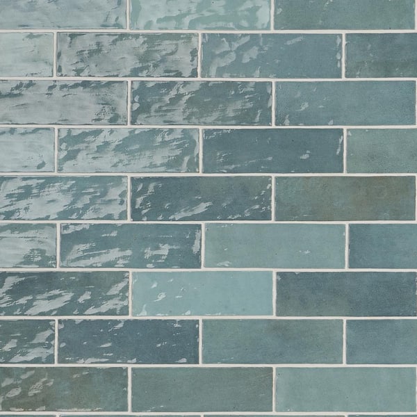 Ivy Hill Tile Kingston Turquoise 3 in. x 8 in. Glazed Ceramic Wall Tile (5.38 sq. ft./case)