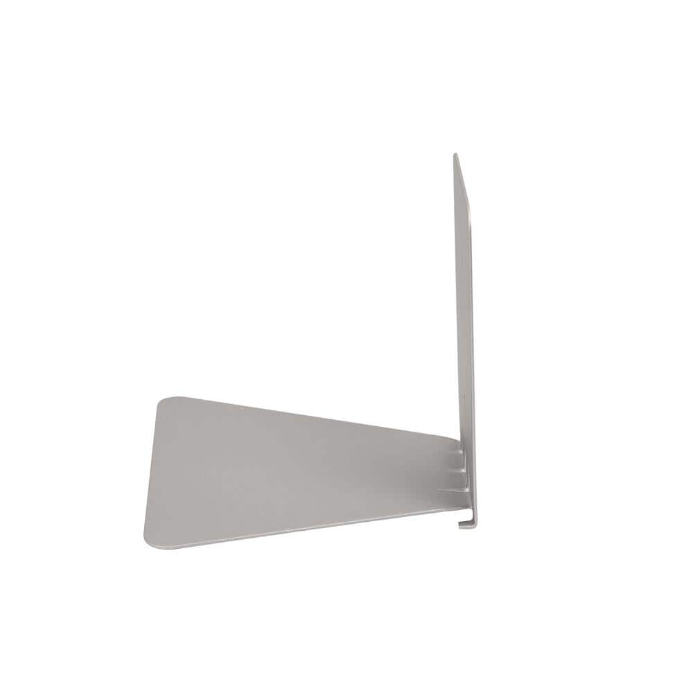 Large Silver Steel Floating Wall Shelf Set