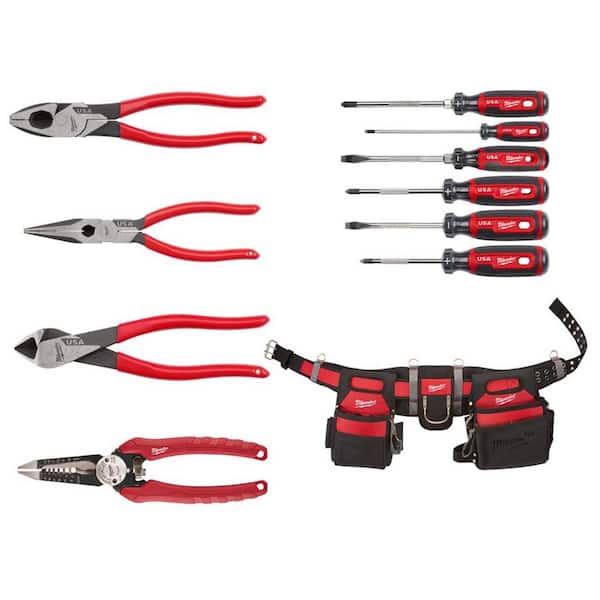 Knipex 7 Piece Pliers / Screwdriver Tool Set w/Lineman - Insulated