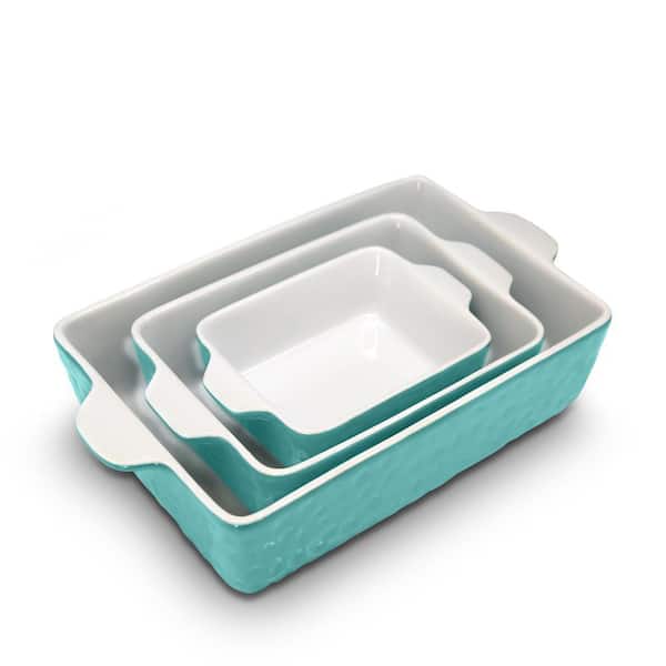 NutriChef 3-Piece Ceramic Nonstick Cookware Set in Blue