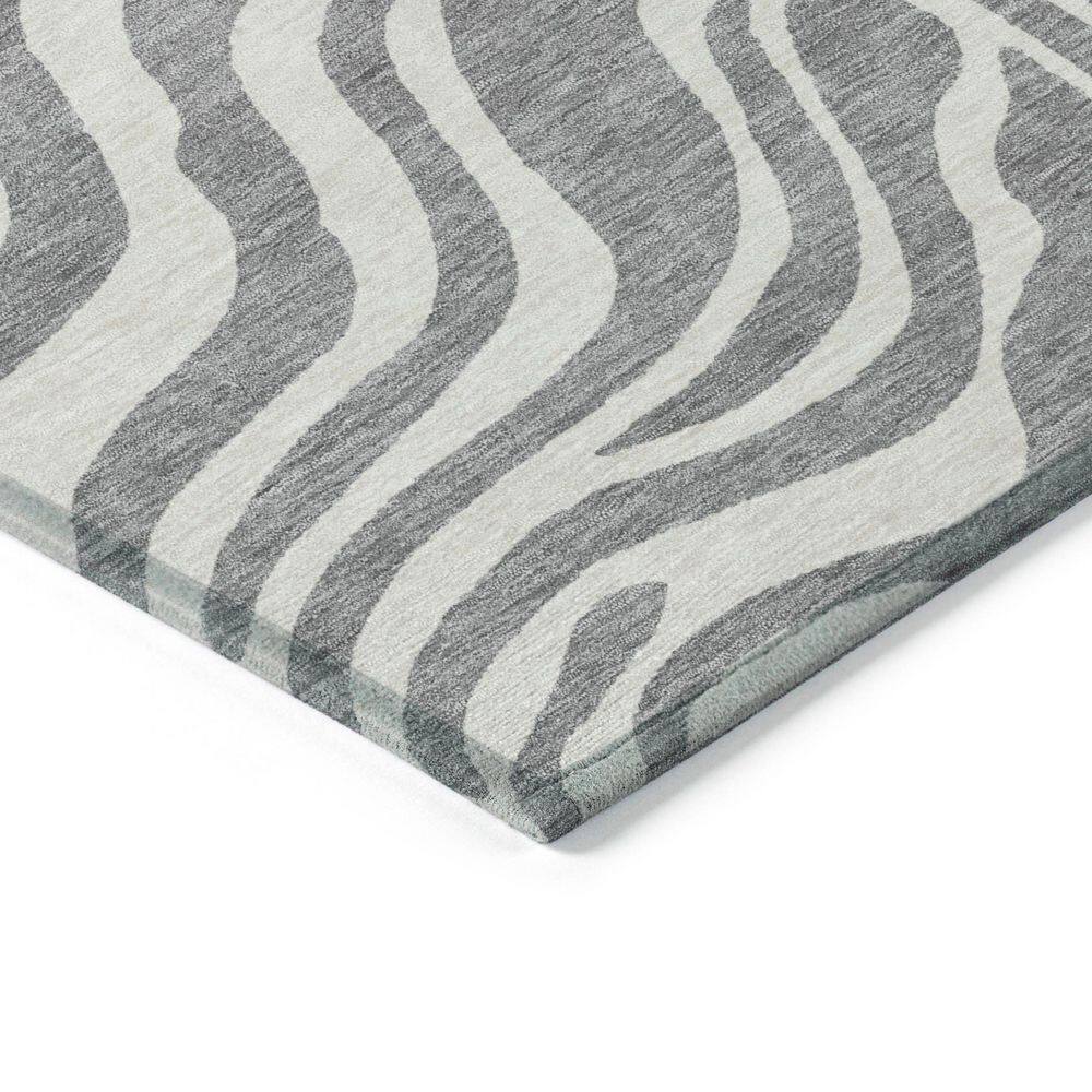 Red Synthetic Rectangular Washable Area Rug 46" x 30"