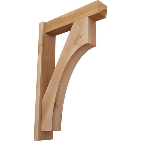 Ekena Millwork 6 in. x 34 in. x 22 in. Western Red Cedar Westlake Craftsman Smooth Outlooker