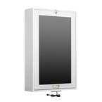 Collapsible Fold Down Desk Table/Wall Cabinet with Chalkboard, Multi-Function computer Desk
