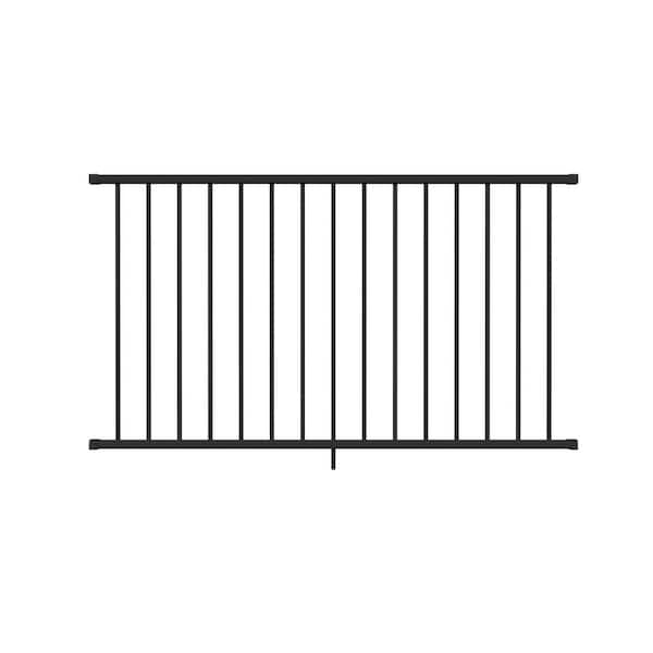 Rapid Rail 42 in. H x 72 in. W Textured Black Aluminum Line Railing Kit