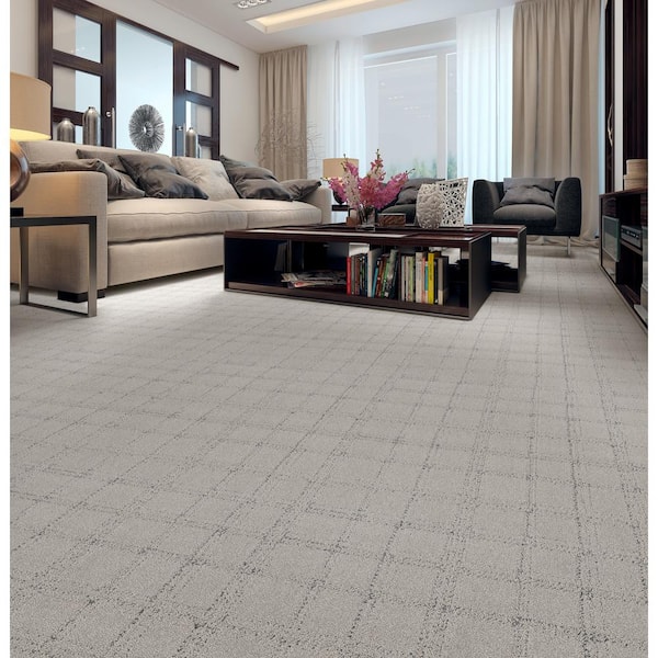 Harrington Color Buff Gray - 42 oz. SD Polyester Pattern Carpet - Installation Required