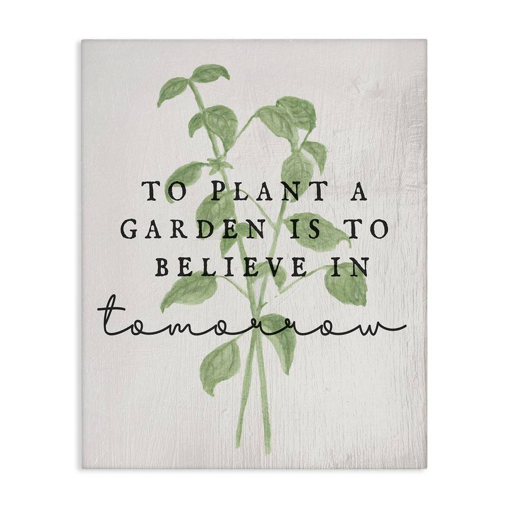 Inspirational Garden Phrase by Daphne Polselli Unframed Nature Graphic Art Print 30 in. x 24 in. price history on PriceWatchPro