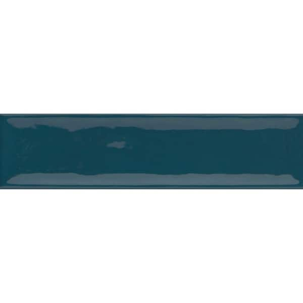 EMSER TILE Raku Blue 3 in. x 12 in. Glossy Ceramic Wall Tile (6.3 sq ...