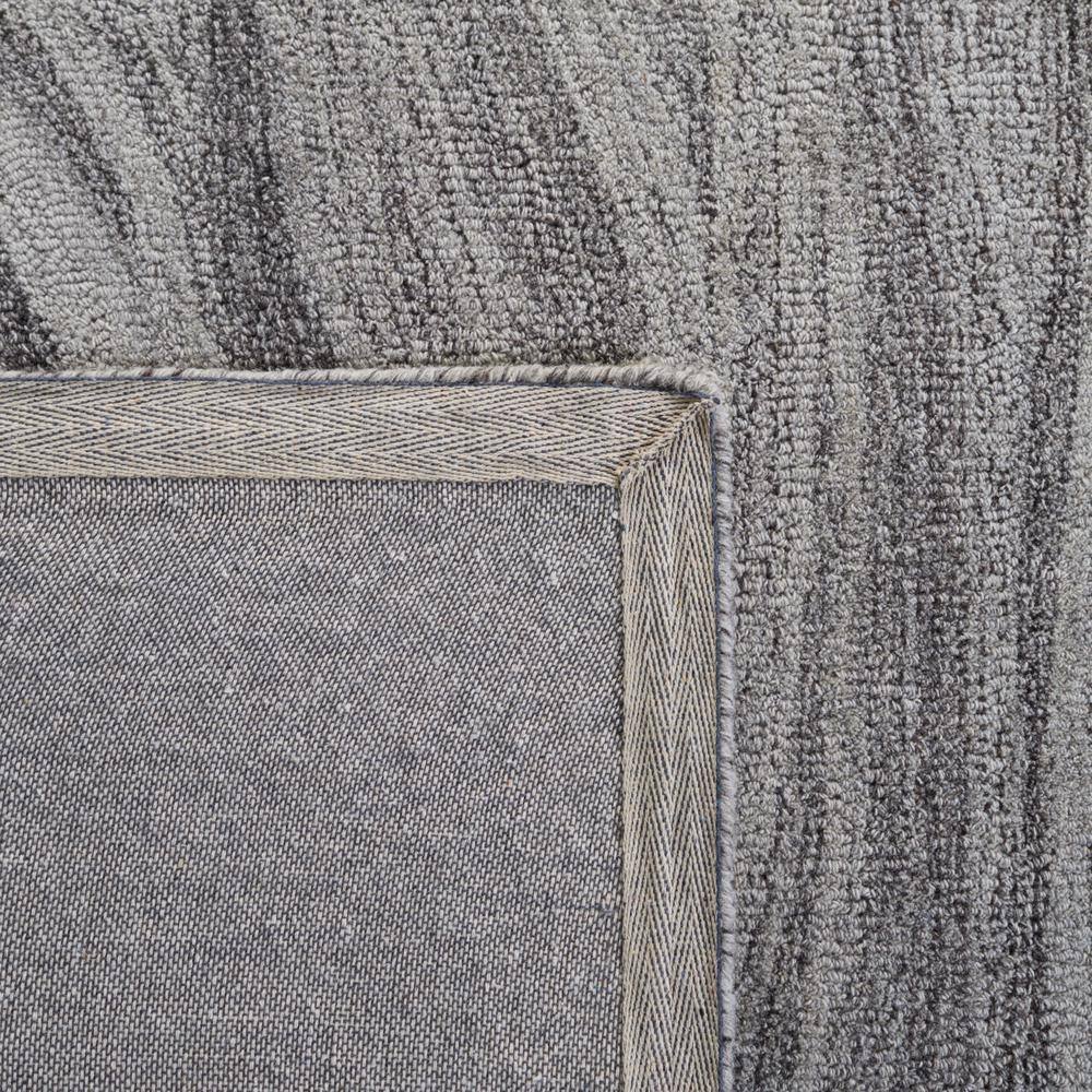 Gray Abstract Hand-Tufted Wool Area Rug 4'x6'