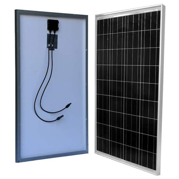 WindyNation 100-Watt 12-Volt Slim Polycrystalline Solar Panel for RV, Boat, Camping, Off-Grid