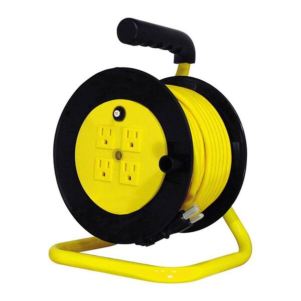 Tasco 40 ft. 14/3 Open Cord Reel with 4 Outlets-DISCONTINUED